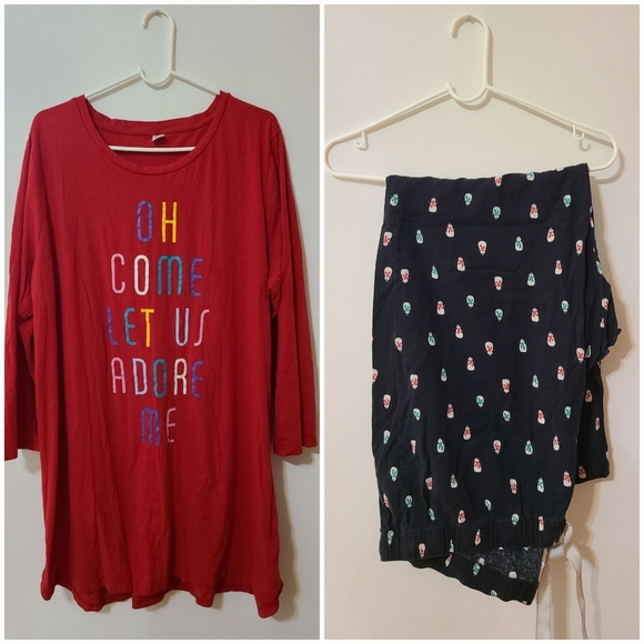 Old Navy Christmas Pajamas Bundle Size XXL - Picture 1 of 3